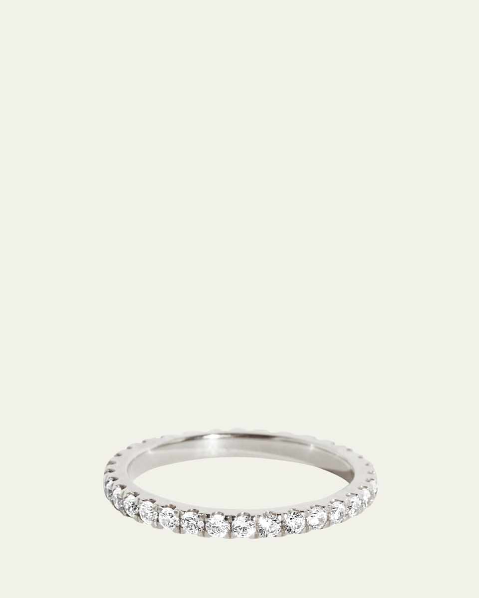 The Infinity 14K White Gold Lab Grown Diamond Band, 0.02tcw